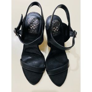Vince Camuto Lynona High Sandals Black Sz 7